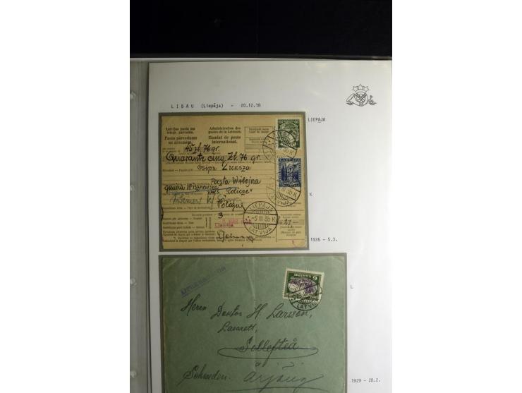 NORMSTEMPEL: AAHOF-ZVIDZIENA, umfangreiche Sammlung mit über 750 Briefen und Karten, alles sauber in 6 Alben