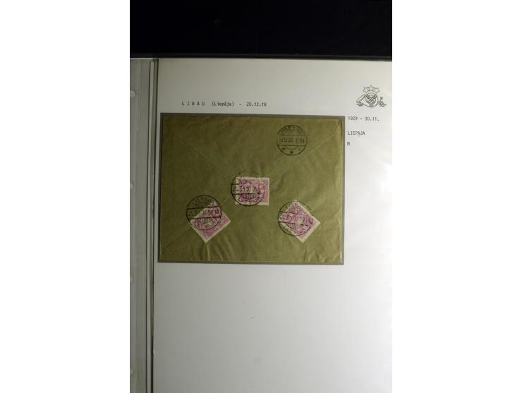 NORMSTEMPEL: AAHOF-ZVIDZIENA, umfangreiche Sammlung mit über 750 Briefen und Karten, alles sauber in 6 Alben
