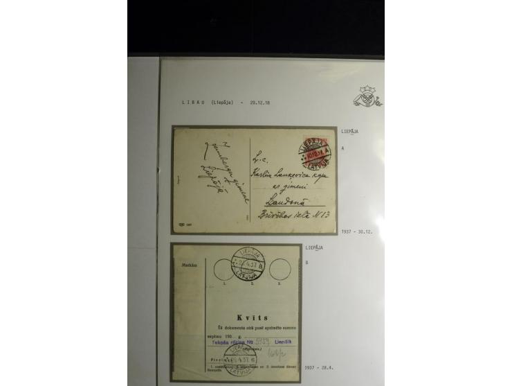 NORMSTEMPEL: AAHOF-ZVIDZIENA, umfangreiche Sammlung mit über 750 Briefen und Karten, alles sauber in 6 Alben