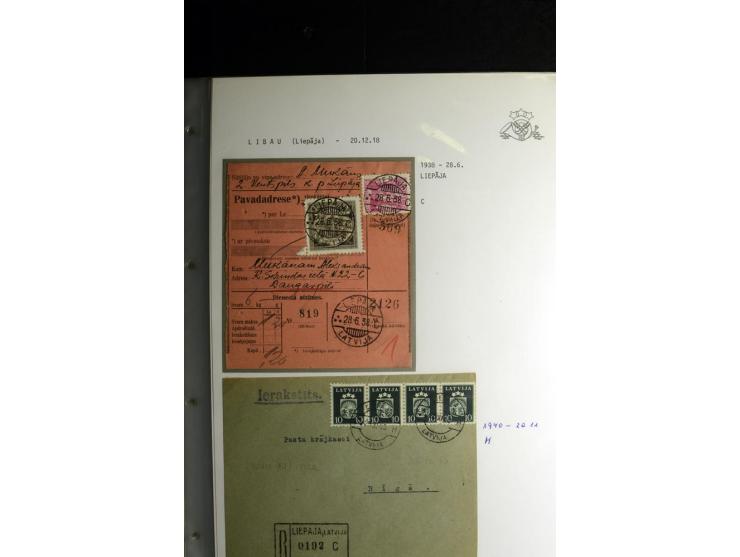 NORMSTEMPEL: AAHOF-ZVIDZIENA, umfangreiche Sammlung mit über 750 Briefen und Karten, alles sauber in 6 Alben