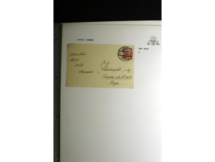 NORMSTEMPEL: AAHOF-ZVIDZIENA, umfangreiche Sammlung mit über 750 Briefen und Karten, alles sauber in 6 Alben