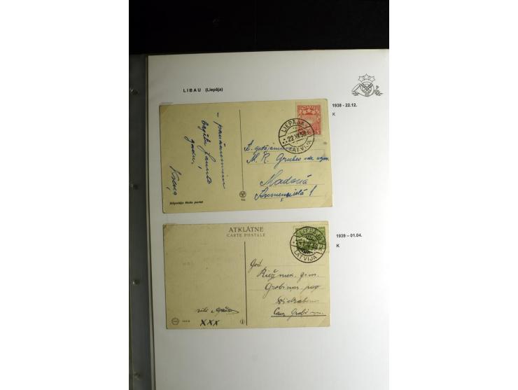 NORMSTEMPEL: AAHOF-ZVIDZIENA, umfangreiche Sammlung mit über 750 Briefen und Karten, alles sauber in 6 Alben