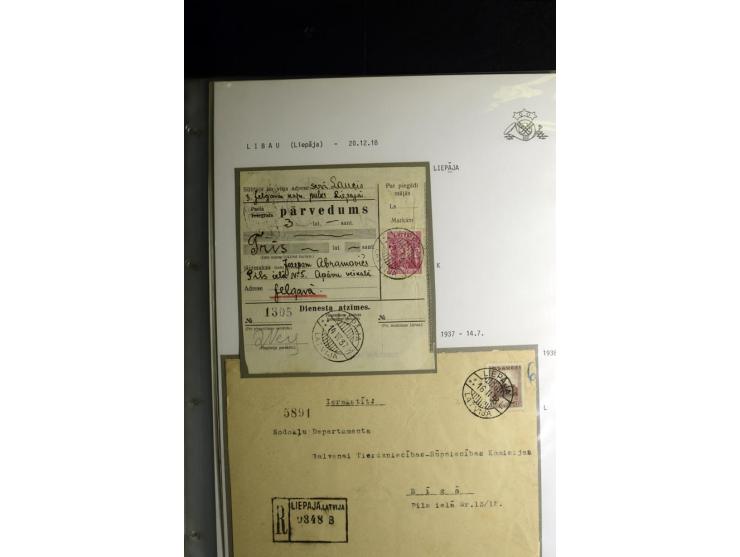 NORMSTEMPEL: AAHOF-ZVIDZIENA, umfangreiche Sammlung mit über 750 Briefen und Karten, alles sauber in 6 Alben