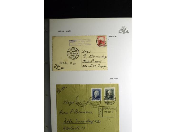 NORMSTEMPEL: AAHOF-ZVIDZIENA, umfangreiche Sammlung mit über 750 Briefen und Karten, alles sauber in 6 Alben