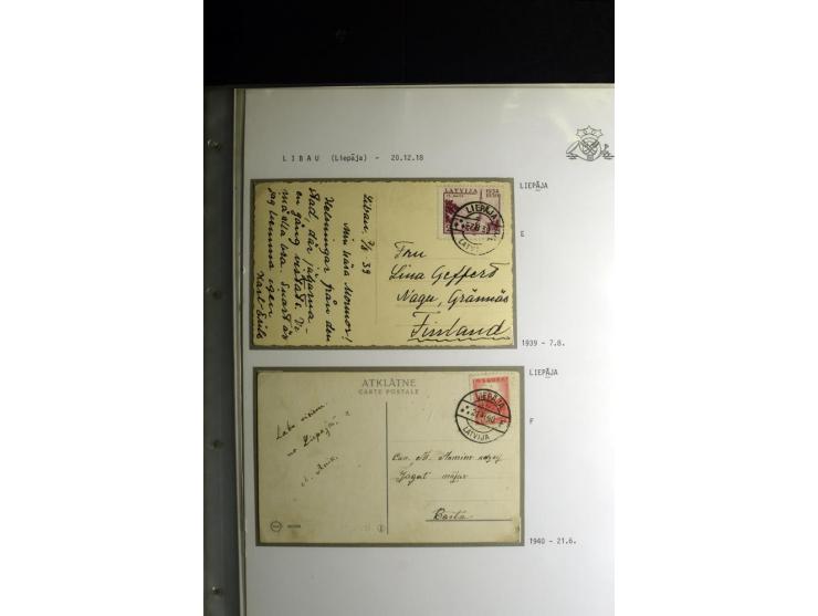 NORMSTEMPEL: AAHOF-ZVIDZIENA, umfangreiche Sammlung mit über 750 Briefen und Karten, alles sauber in 6 Alben