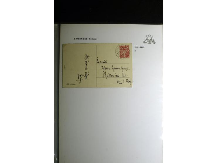 NORMSTEMPEL: AAHOF-ZVIDZIENA, umfangreiche Sammlung mit über 750 Briefen und Karten, alles sauber in 6 Alben