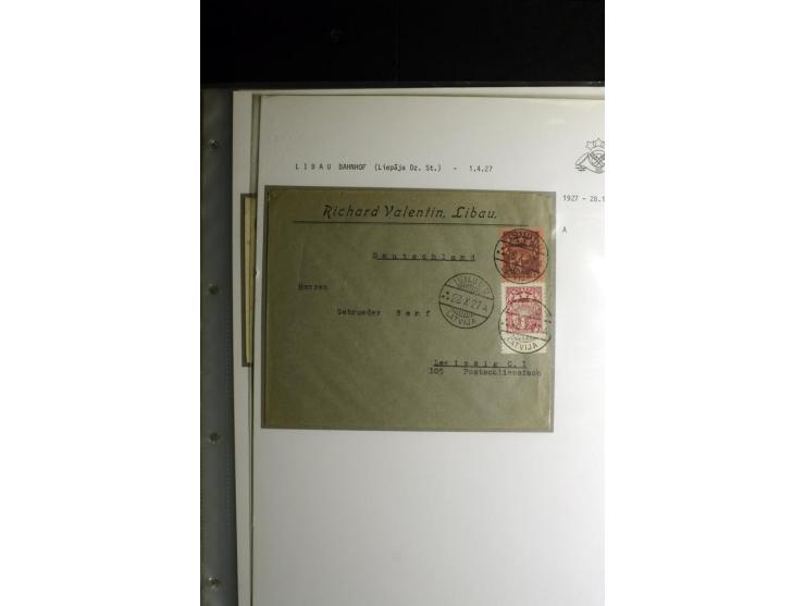 NORMSTEMPEL: AAHOF-ZVIDZIENA, umfangreiche Sammlung mit über 750 Briefen und Karten, alles sauber in 6 Alben