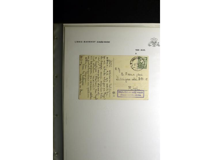 NORMSTEMPEL: AAHOF-ZVIDZIENA, umfangreiche Sammlung mit über 750 Briefen und Karten, alles sauber in 6 Alben