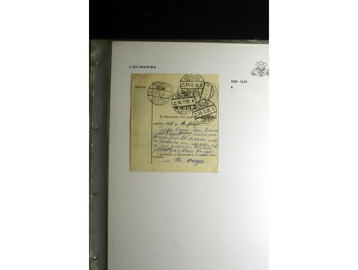NORMSTEMPEL: AAHOF-ZVIDZIENA, umfangreiche Sammlung mit über 750 Briefen und Karten, alles sauber in 6 Alben