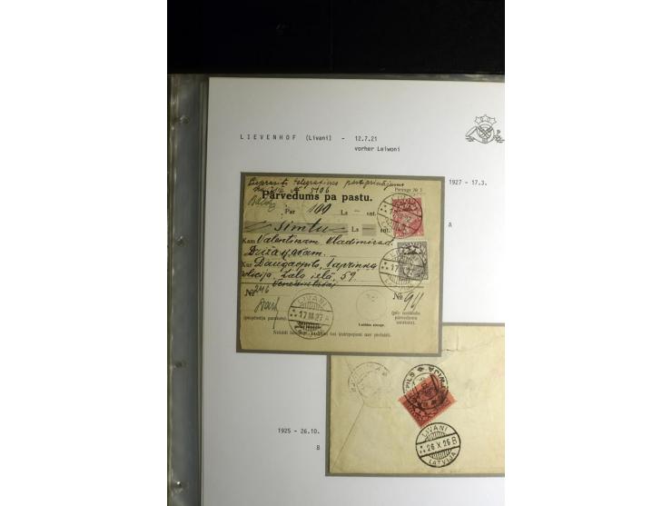 NORMSTEMPEL: AAHOF-ZVIDZIENA, umfangreiche Sammlung mit über 750 Briefen und Karten, alles sauber in 6 Alben