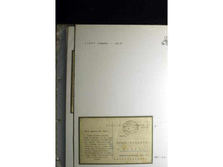 NORMSTEMPEL: AAHOF-ZVIDZIENA, umfangreiche Sammlung mit über 750 Briefen und Karten, alles sauber in 6 Alben