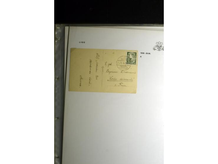 NORMSTEMPEL: AAHOF-ZVIDZIENA, umfangreiche Sammlung mit über 750 Briefen und Karten, alles sauber in 6 Alben
