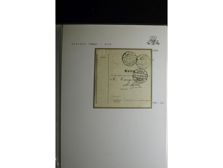 NORMSTEMPEL: AAHOF-ZVIDZIENA, umfangreiche Sammlung mit über 750 Briefen und Karten, alles sauber in 6 Alben