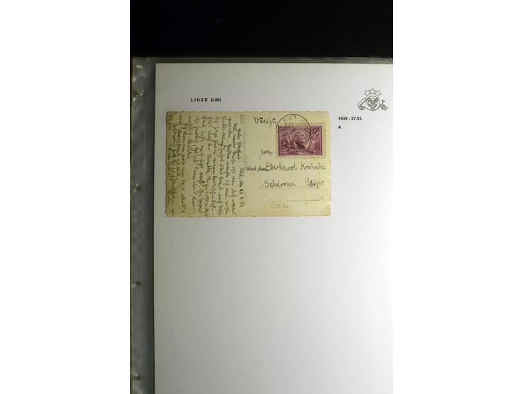 NORMSTEMPEL: AAHOF-ZVIDZIENA, umfangreiche Sammlung mit über 750 Briefen und Karten, alles sauber in 6 Alben