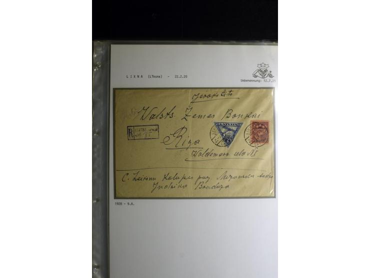 NORMSTEMPEL: AAHOF-ZVIDZIENA, umfangreiche Sammlung mit über 750 Briefen und Karten, alles sauber in 6 Alben