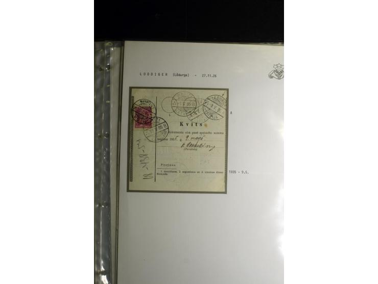 NORMSTEMPEL: AAHOF-ZVIDZIENA, umfangreiche Sammlung mit über 750 Briefen und Karten, alles sauber in 6 Alben