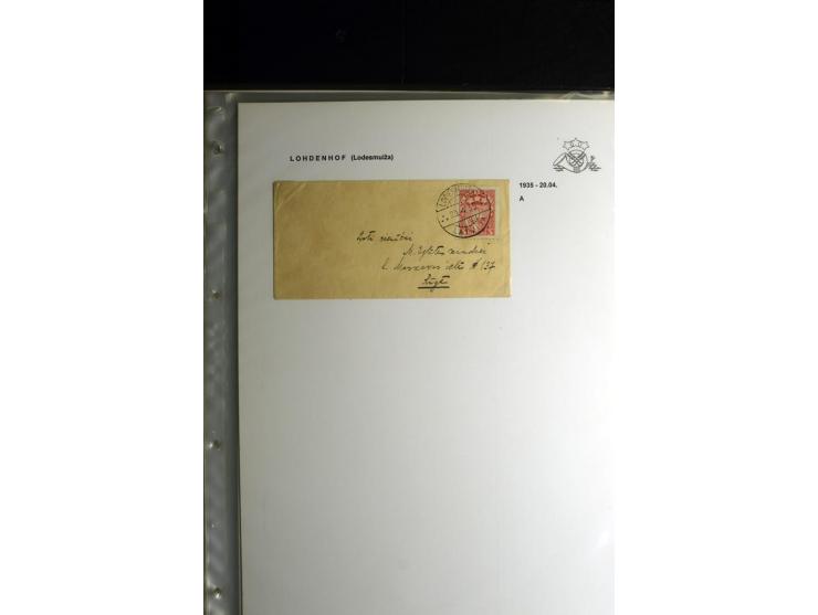 NORMSTEMPEL: AAHOF-ZVIDZIENA, umfangreiche Sammlung mit über 750 Briefen und Karten, alles sauber in 6 Alben