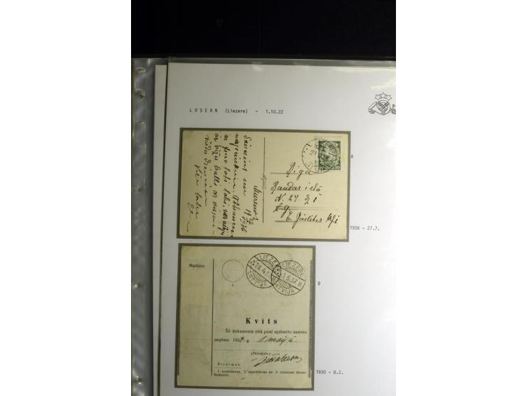NORMSTEMPEL: AAHOF-ZVIDZIENA, umfangreiche Sammlung mit über 750 Briefen und Karten, alles sauber in 6 Alben