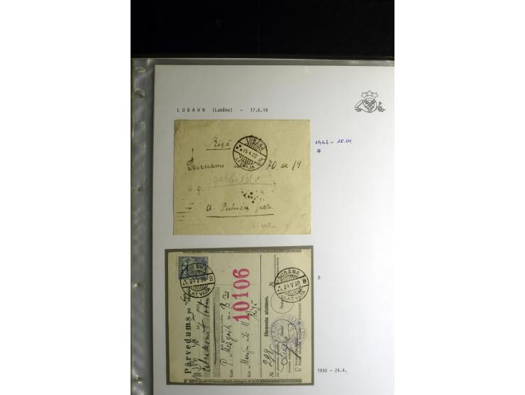 NORMSTEMPEL: AAHOF-ZVIDZIENA, umfangreiche Sammlung mit über 750 Briefen und Karten, alles sauber in 6 Alben