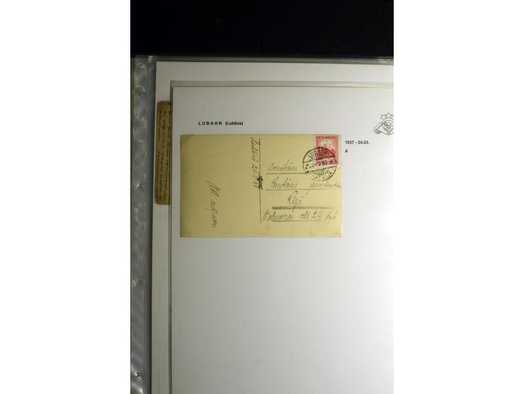 NORMSTEMPEL: AAHOF-ZVIDZIENA, umfangreiche Sammlung mit über 750 Briefen und Karten, alles sauber in 6 Alben