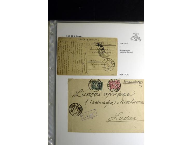 NORMSTEMPEL: AAHOF-ZVIDZIENA, umfangreiche Sammlung mit über 750 Briefen und Karten, alles sauber in 6 Alben