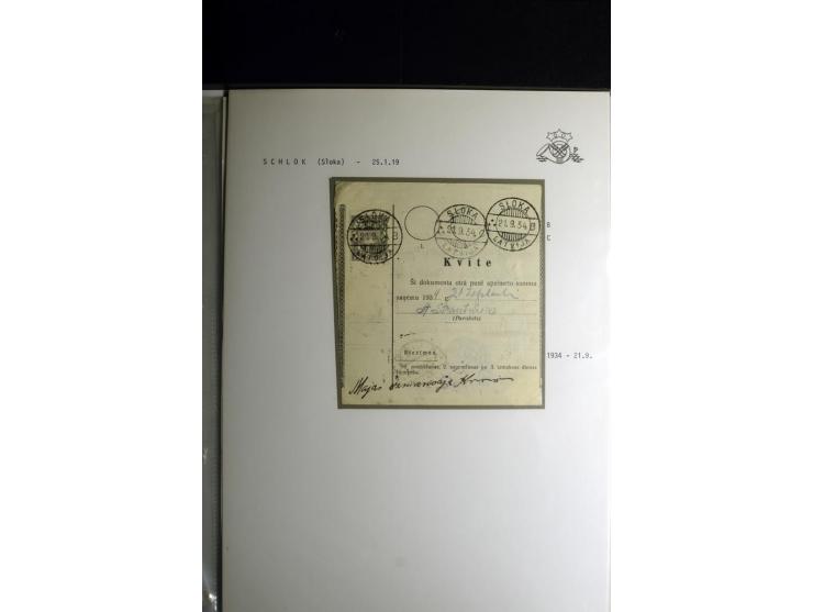 NORMSTEMPEL: AAHOF-ZVIDZIENA, umfangreiche Sammlung mit über 750 Briefen und Karten, alles sauber in 6 Alben