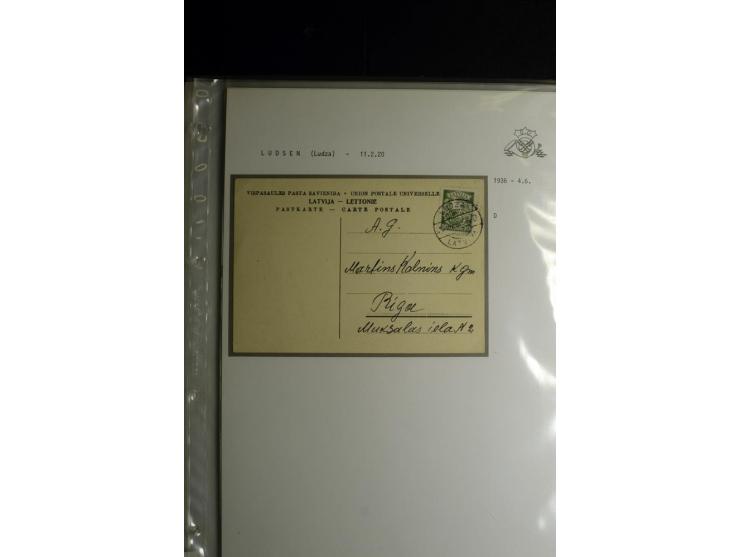 NORMSTEMPEL: AAHOF-ZVIDZIENA, umfangreiche Sammlung mit über 750 Briefen und Karten, alles sauber in 6 Alben