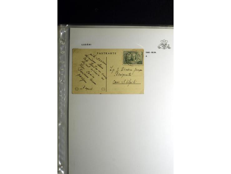 NORMSTEMPEL: AAHOF-ZVIDZIENA, umfangreiche Sammlung mit über 750 Briefen und Karten, alles sauber in 6 Alben