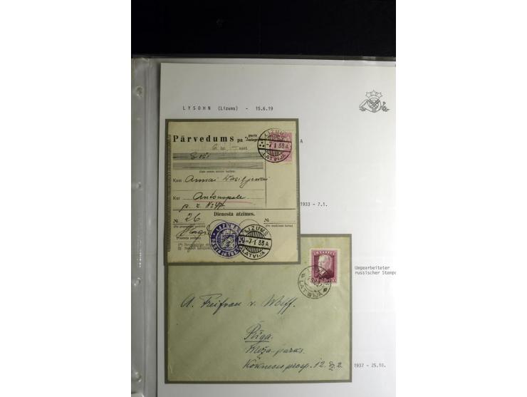 NORMSTEMPEL: AAHOF-ZVIDZIENA, umfangreiche Sammlung mit über 750 Briefen und Karten, alles sauber in 6 Alben