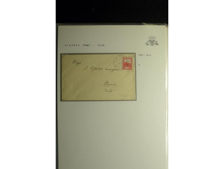 NORMSTEMPEL: AAHOF-ZVIDZIENA, umfangreiche Sammlung mit über 750 Briefen und Karten, alles sauber in 6 Alben