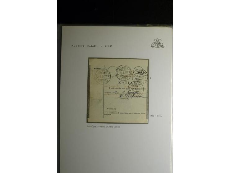 NORMSTEMPEL: AAHOF-ZVIDZIENA, umfangreiche Sammlung mit über 750 Briefen und Karten, alles sauber in 6 Alben