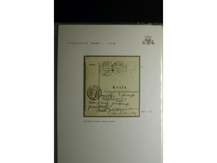 NORMSTEMPEL: AAHOF-ZVIDZIENA, umfangreiche Sammlung mit über 750 Briefen und Karten, alles sauber in 6 Alben