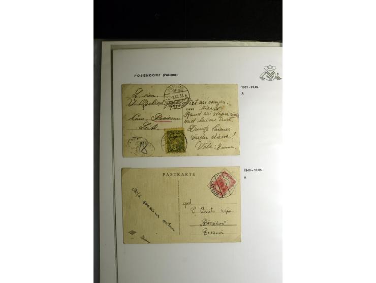 NORMSTEMPEL: AAHOF-ZVIDZIENA, umfangreiche Sammlung mit über 750 Briefen und Karten, alles sauber in 6 Alben