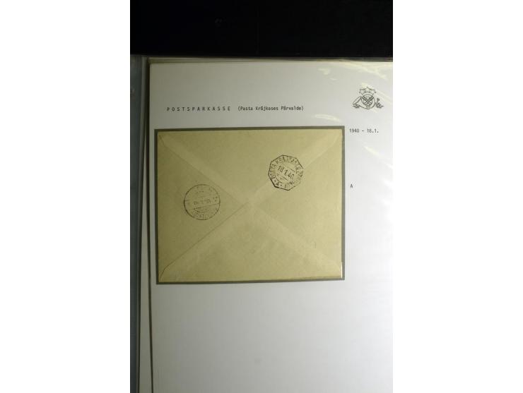 NORMSTEMPEL: AAHOF-ZVIDZIENA, umfangreiche Sammlung mit über 750 Briefen und Karten, alles sauber in 6 Alben