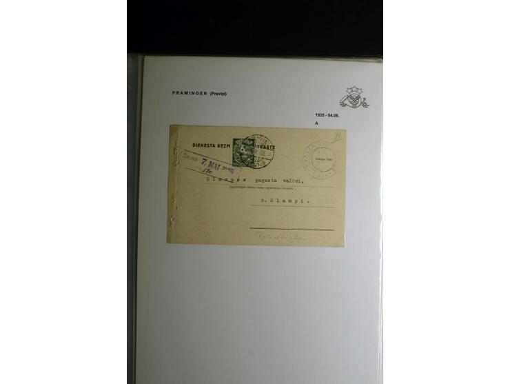 NORMSTEMPEL: AAHOF-ZVIDZIENA, umfangreiche Sammlung mit über 750 Briefen und Karten, alles sauber in 6 Alben