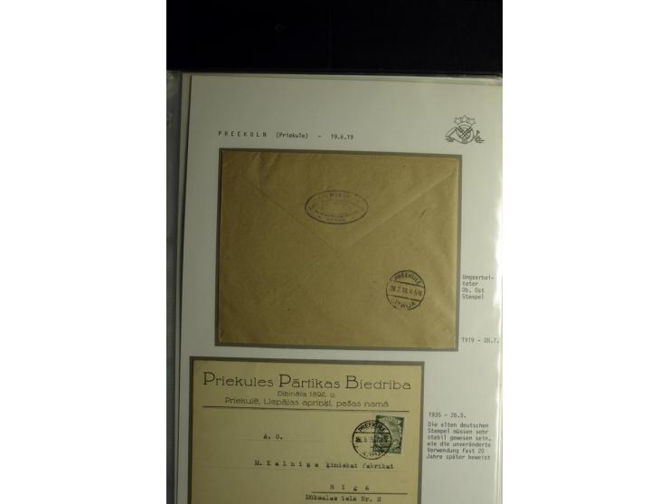 NORMSTEMPEL: AAHOF-ZVIDZIENA, umfangreiche Sammlung mit über 750 Briefen und Karten, alles sauber in 6 Alben