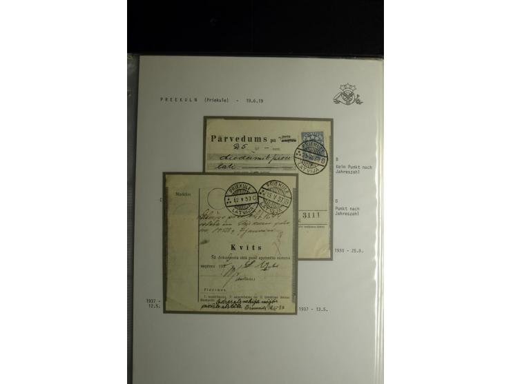 NORMSTEMPEL: AAHOF-ZVIDZIENA, umfangreiche Sammlung mit über 750 Briefen und Karten, alles sauber in 6 Alben