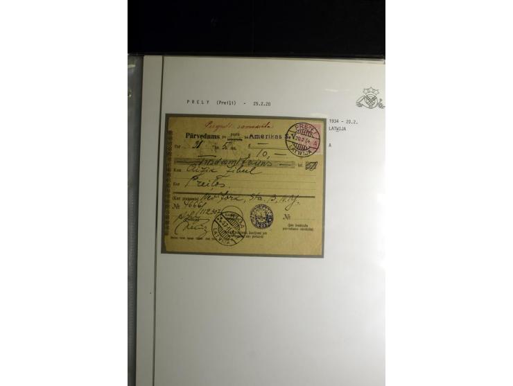 NORMSTEMPEL: AAHOF-ZVIDZIENA, umfangreiche Sammlung mit über 750 Briefen und Karten, alles sauber in 6 Alben