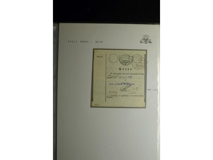 NORMSTEMPEL: AAHOF-ZVIDZIENA, umfangreiche Sammlung mit über 750 Briefen und Karten, alles sauber in 6 Alben