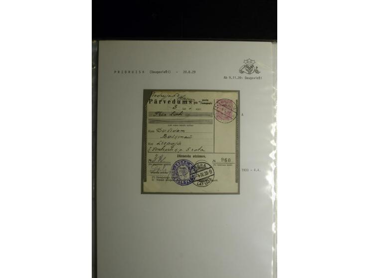 NORMSTEMPEL: AAHOF-ZVIDZIENA, umfangreiche Sammlung mit über 750 Briefen und Karten, alles sauber in 6 Alben