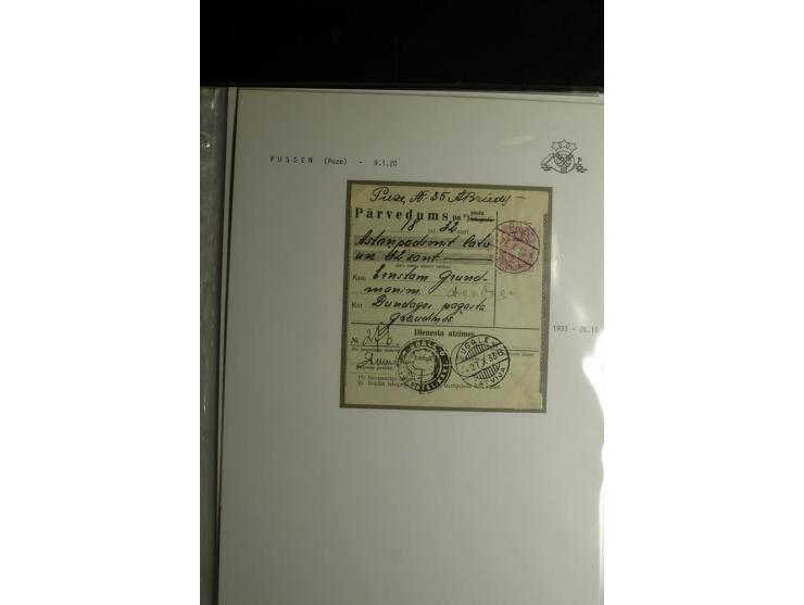 NORMSTEMPEL: AAHOF-ZVIDZIENA, umfangreiche Sammlung mit über 750 Briefen und Karten, alles sauber in 6 Alben