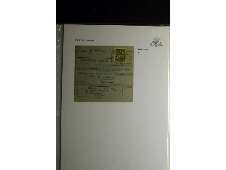 NORMSTEMPEL: AAHOF-ZVIDZIENA, umfangreiche Sammlung mit über 750 Briefen und Karten, alles sauber in 6 Alben
