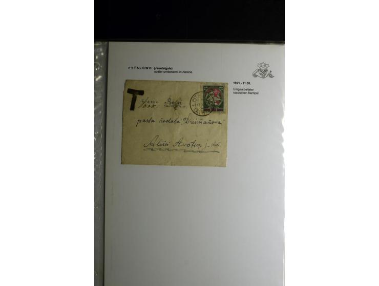 NORMSTEMPEL: AAHOF-ZVIDZIENA, umfangreiche Sammlung mit über 750 Briefen und Karten, alles sauber in 6 Alben