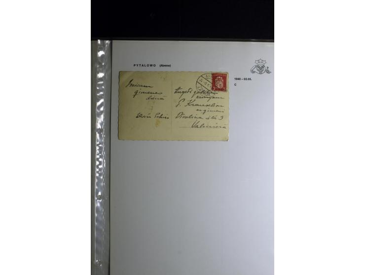 NORMSTEMPEL: AAHOF-ZVIDZIENA, umfangreiche Sammlung mit über 750 Briefen und Karten, alles sauber in 6 Alben