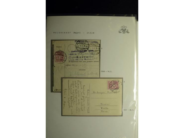NORMSTEMPEL: AAHOF-ZVIDZIENA, umfangreiche Sammlung mit über 750 Briefen und Karten, alles sauber in 6 Alben