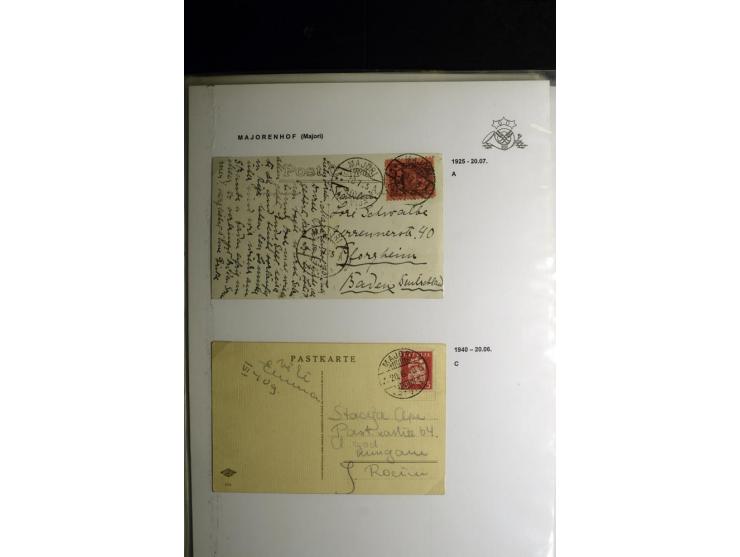 NORMSTEMPEL: AAHOF-ZVIDZIENA, umfangreiche Sammlung mit über 750 Briefen und Karten, alles sauber in 6 Alben