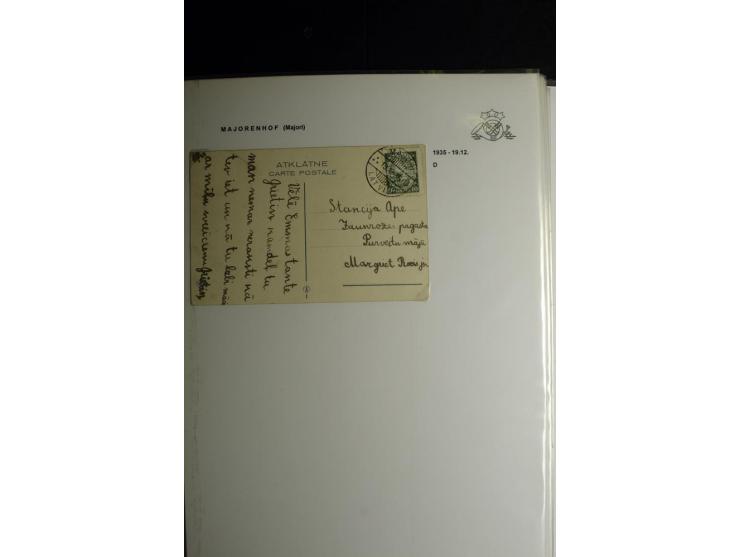 NORMSTEMPEL: AAHOF-ZVIDZIENA, umfangreiche Sammlung mit über 750 Briefen und Karten, alles sauber in 6 Alben
