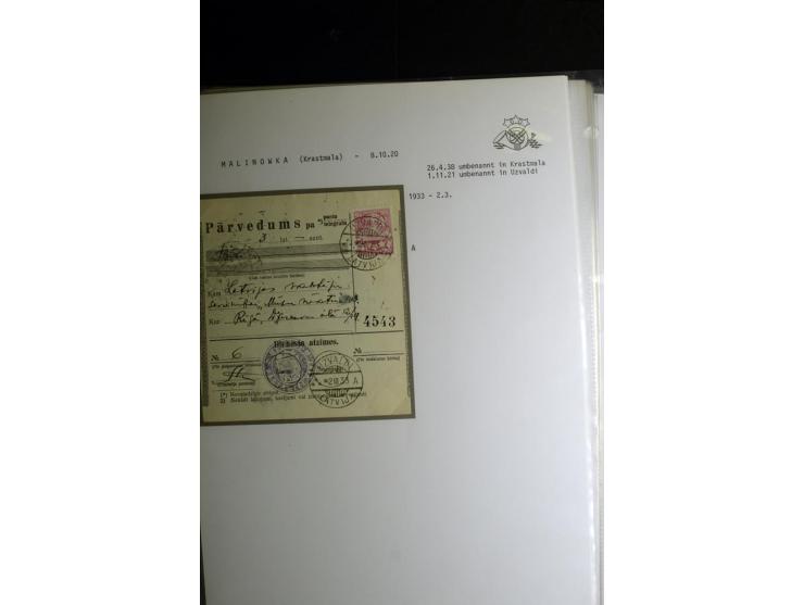 NORMSTEMPEL: AAHOF-ZVIDZIENA, umfangreiche Sammlung mit über 750 Briefen und Karten, alles sauber in 6 Alben
