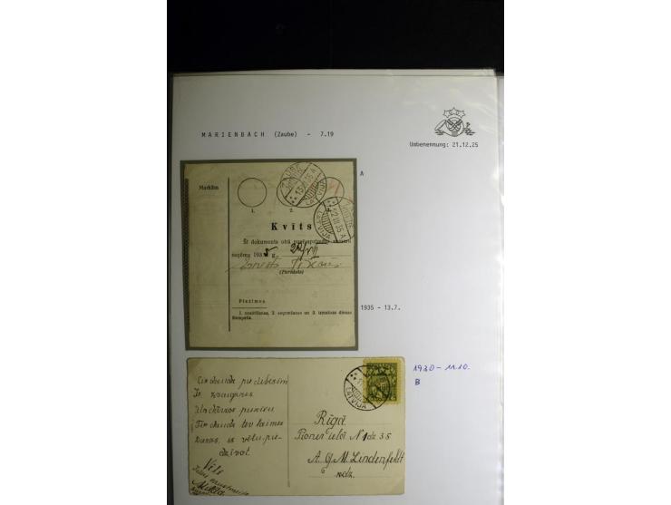 NORMSTEMPEL: AAHOF-ZVIDZIENA, umfangreiche Sammlung mit über 750 Briefen und Karten, alles sauber in 6 Alben