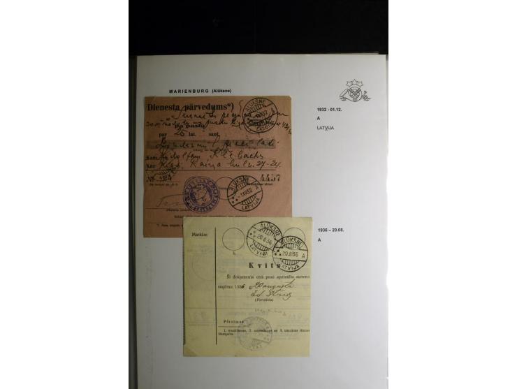 NORMSTEMPEL: AAHOF-ZVIDZIENA, umfangreiche Sammlung mit über 750 Briefen und Karten, alles sauber in 6 Alben